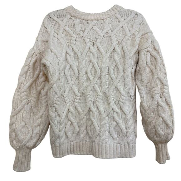 1. State Ivory Cable Knit Sweater - Picture 8 of 9